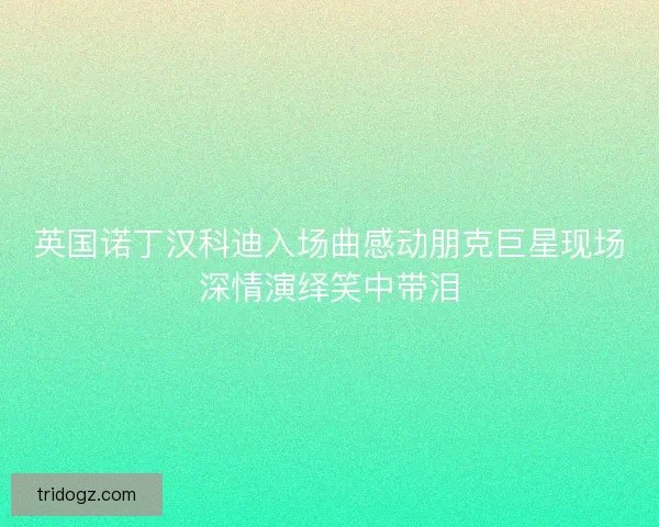 英国诺丁汉科迪入场曲感动朋克巨星现场深情演绎笑中带泪
